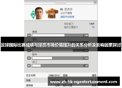 足球国际比赛成绩与球员市场价值提升的关系分析及影响因素探讨